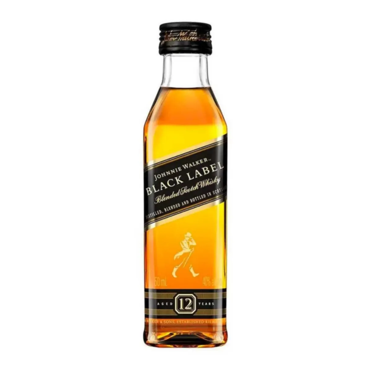 WHISKY JW BLACK LABEL MINIATURA 50ML