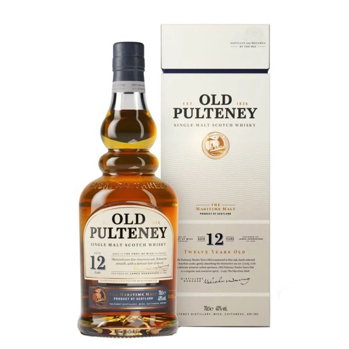 WHISKY OLD PULTENEY 12 ANOS SINGLE M.700