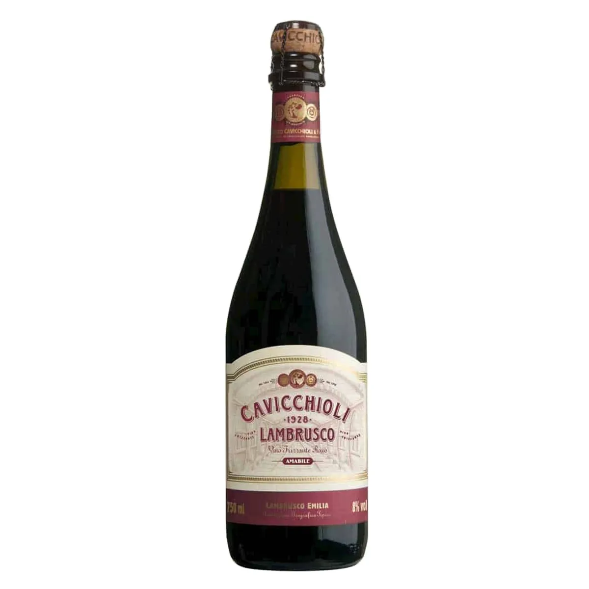 VINHO LAMBRUSCO CAVICHIOLI TTO 750ML