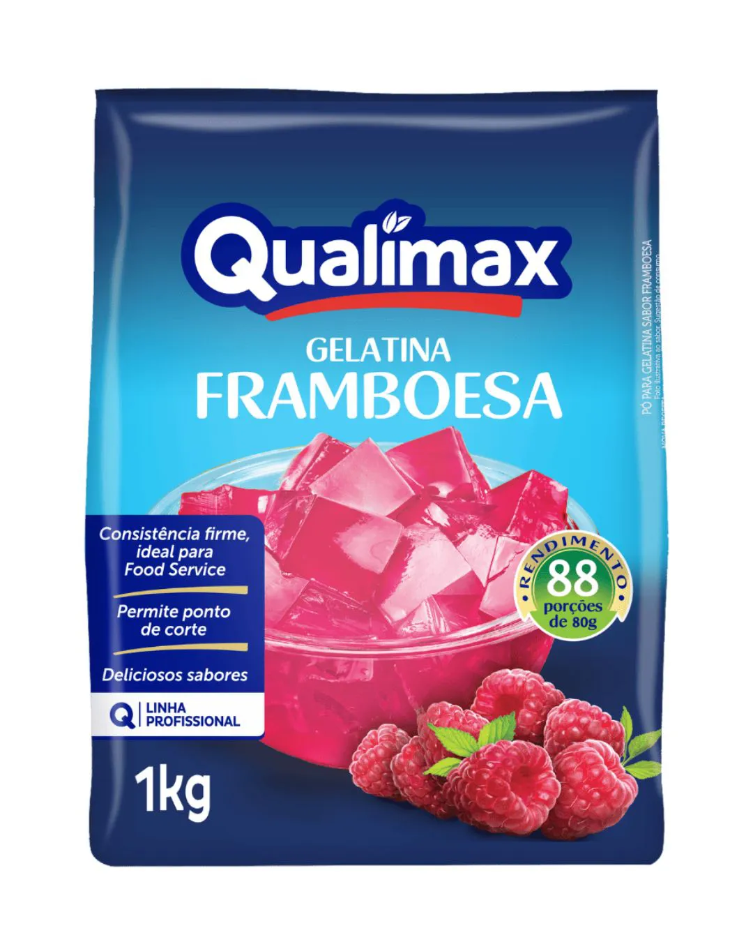 GELATINA DE FRAMBOESA QUALIMAX 1 KG