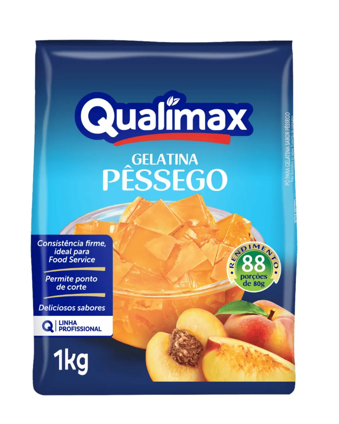 GELATINA DE PESSEGO QUALIMAX PCT 1 KG