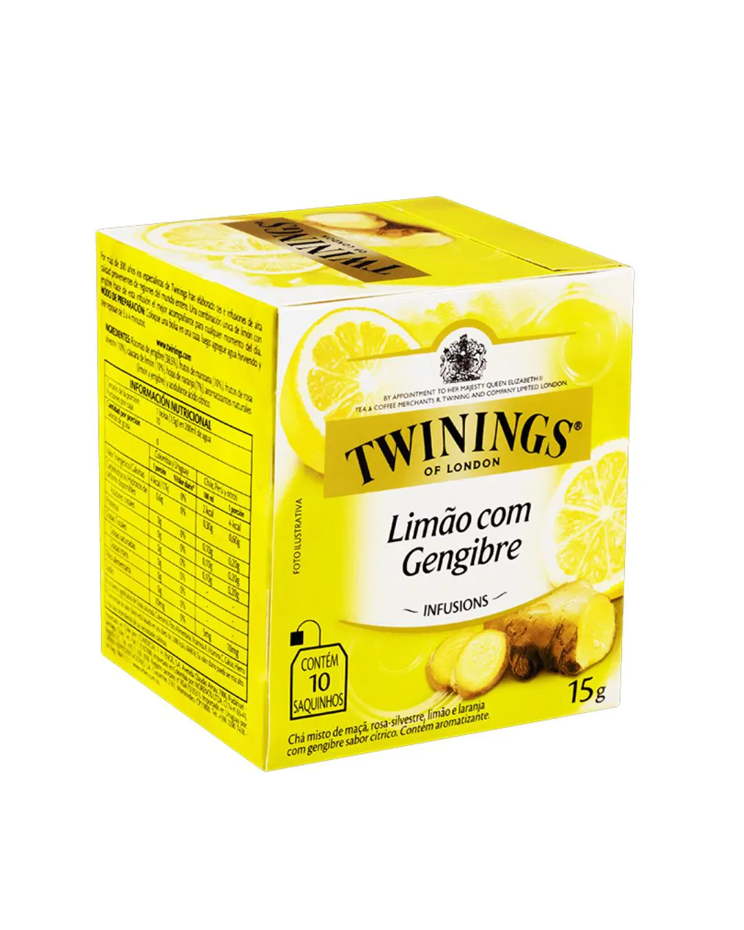 CHA TWININGS LIMAO COM GENGIBRE 15 G