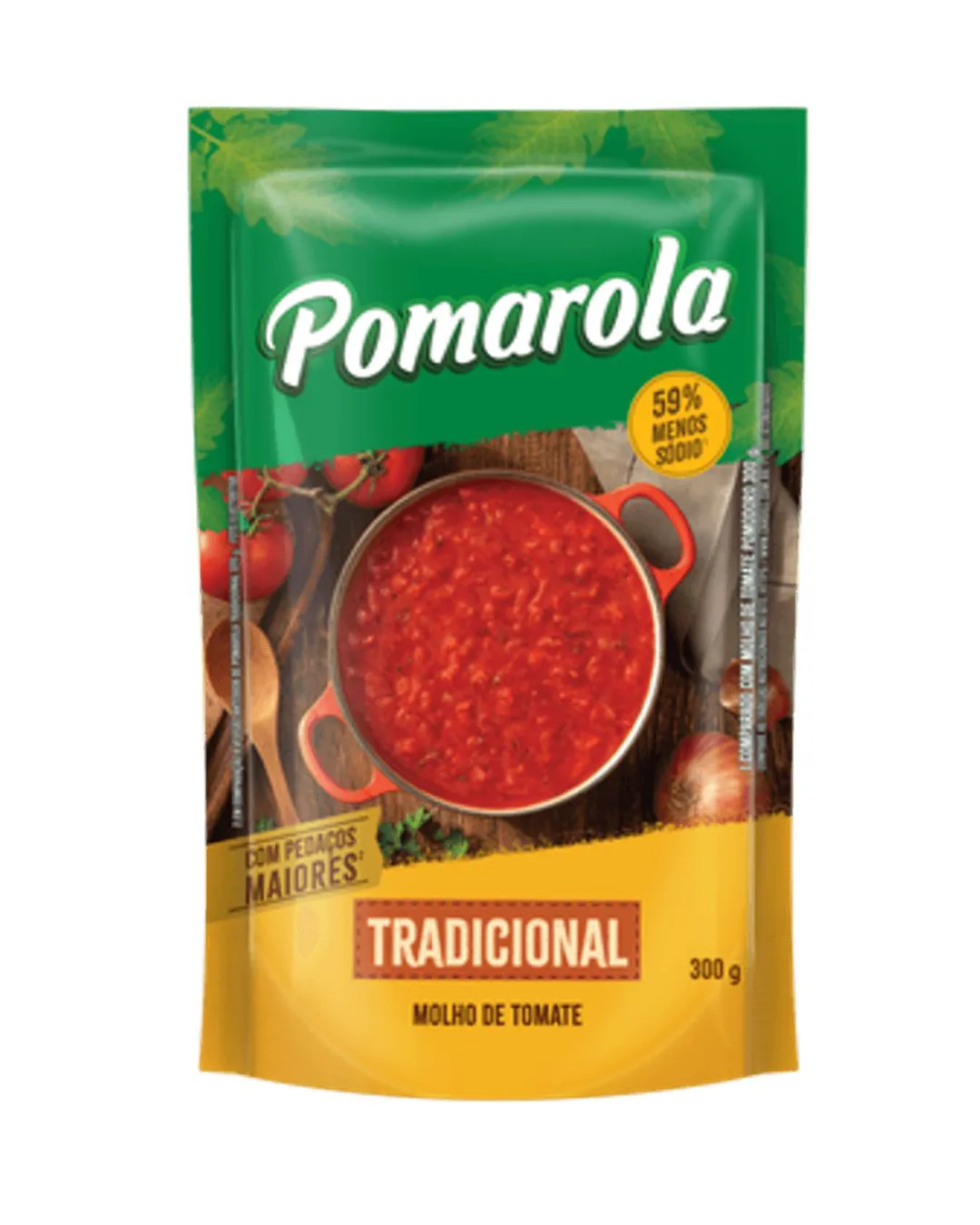 MOLHO DE TOMATE POMAROLA SACHE 300 G