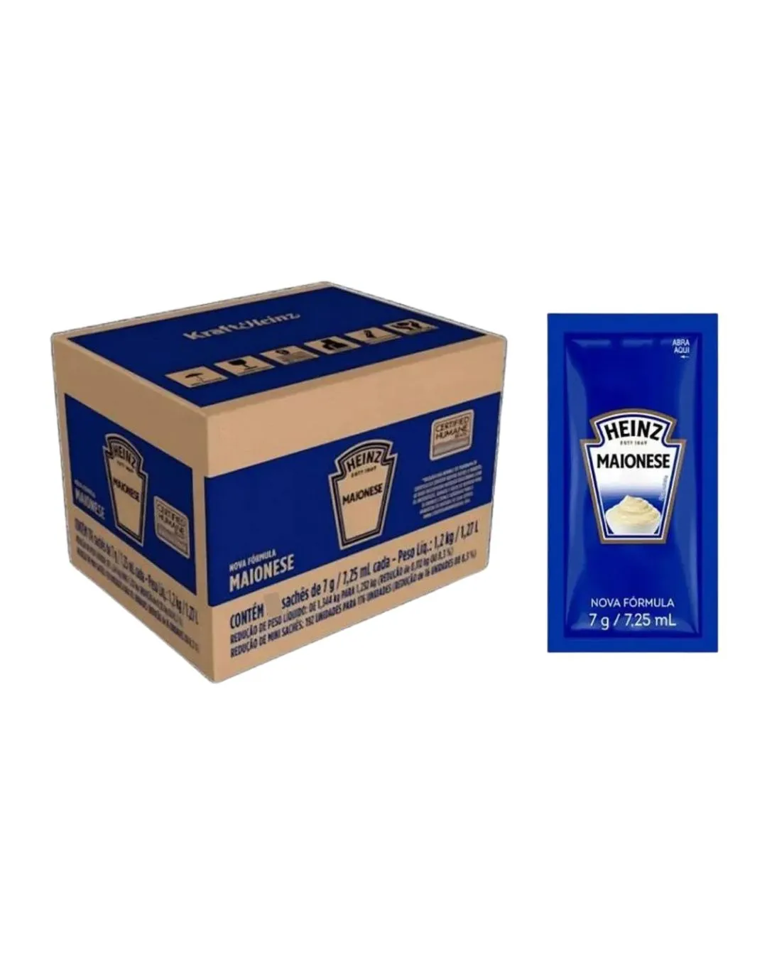 MAIONESE HEINZ SACHE CX 144 X 7 G