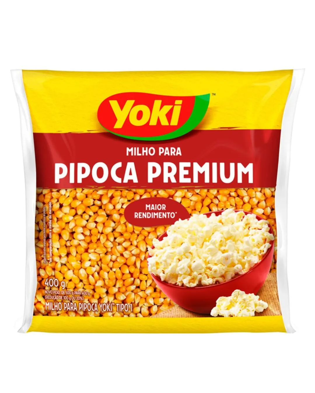MILHO DE PIPOCA PREMIUM YOKI 400 G