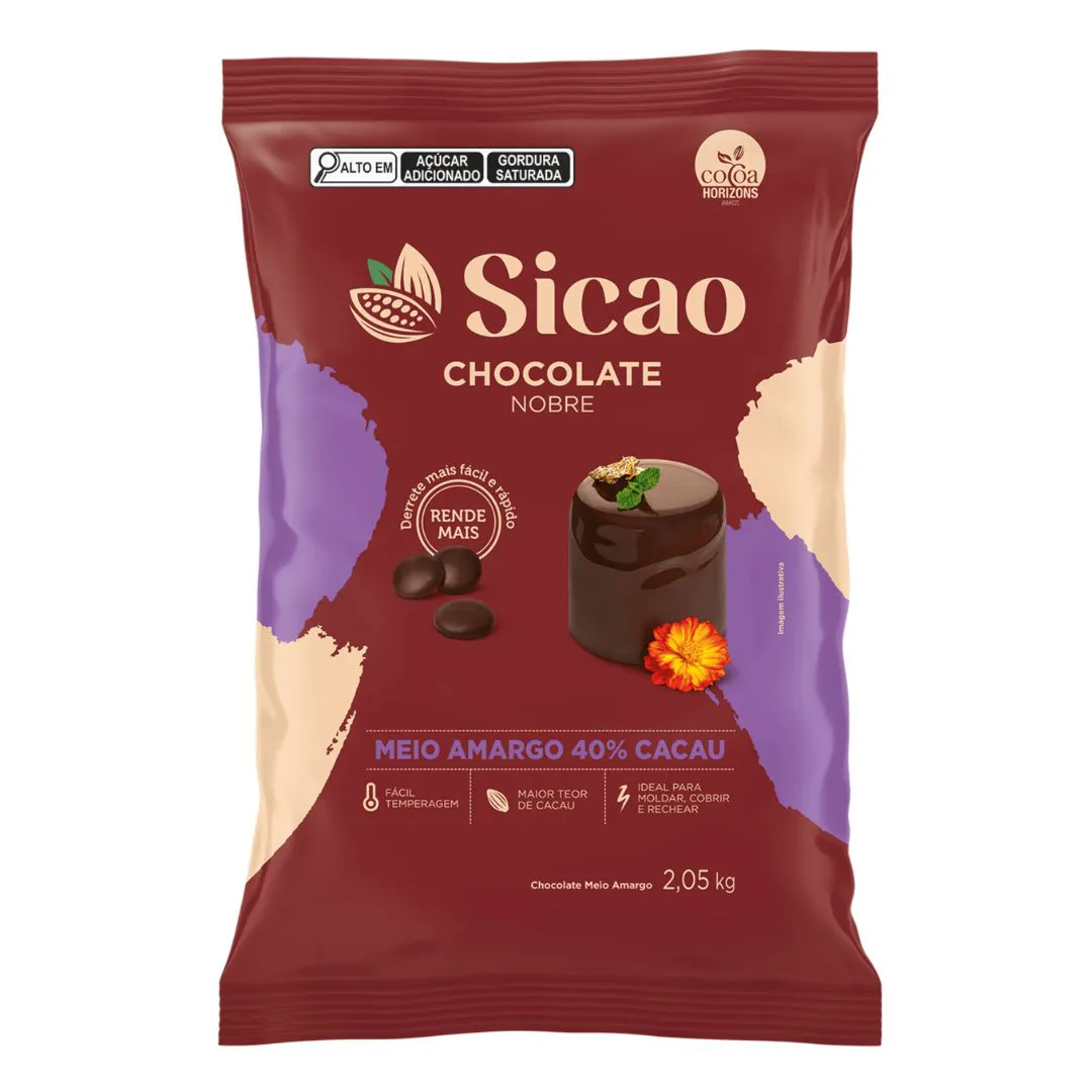 CHOCOLATE M AMARGO 40%GOTAS SICAO 2,05 KG