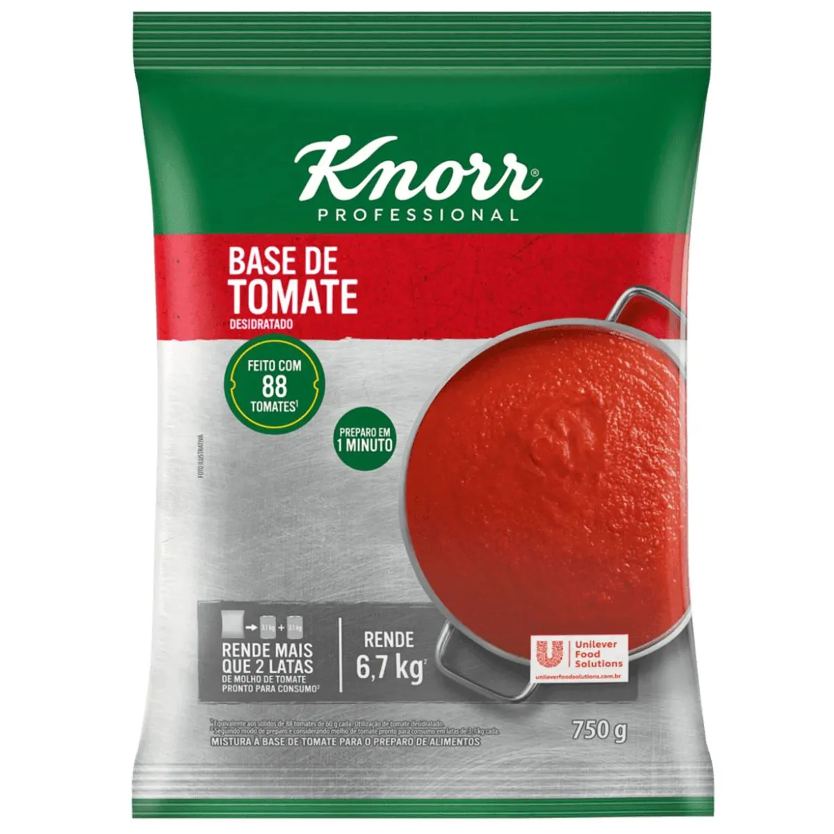 BASE DE TOMATE DESIDRATADO KNORR 750 G