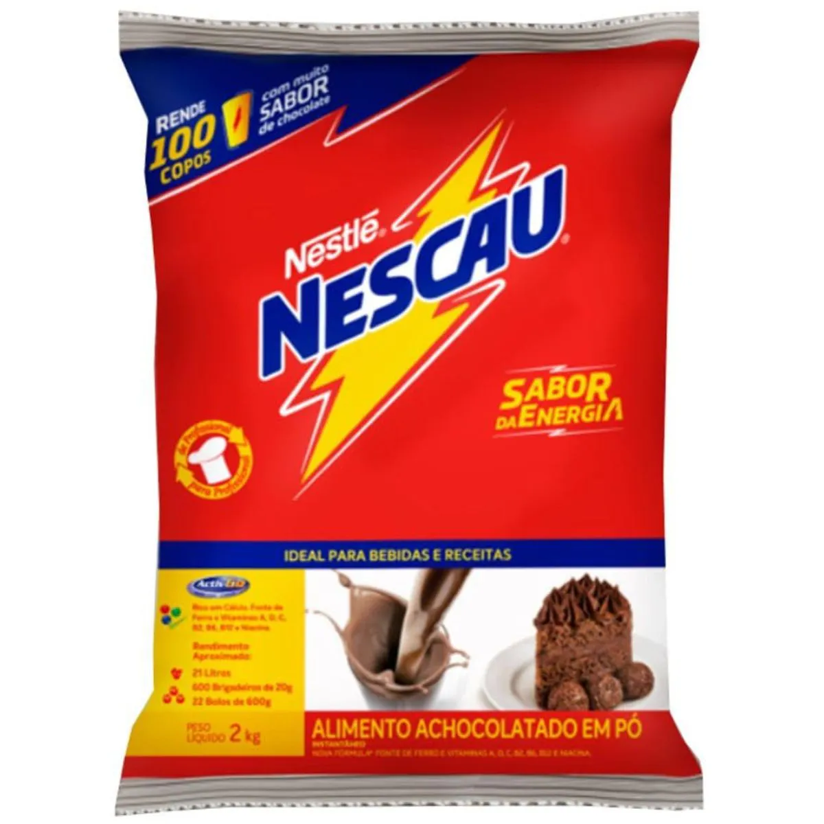 ACHOCOLATADO EM PO NESCAU 2 KG
