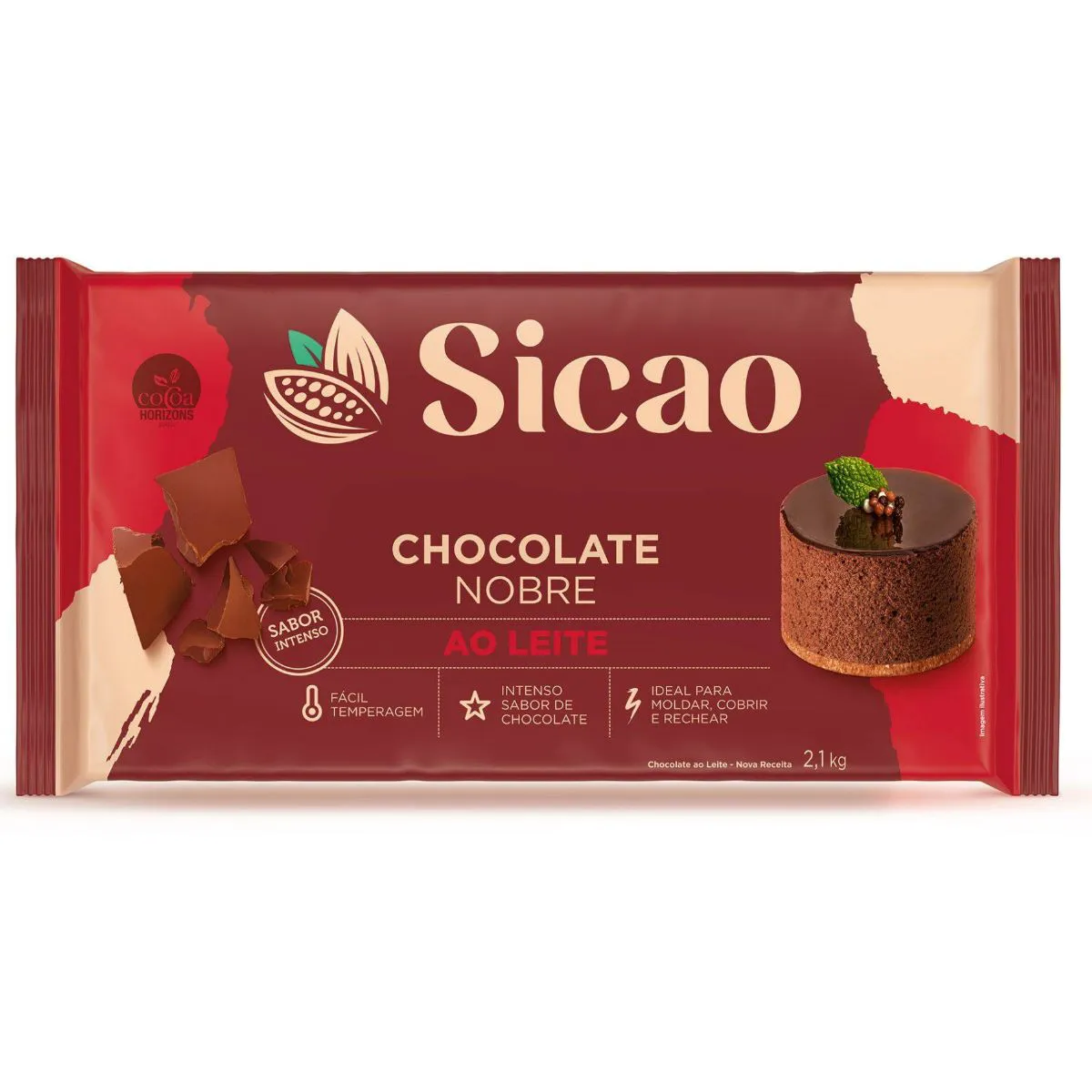 CHOCOLATE AO LEITE NOBRE SICAO 2,1 KG