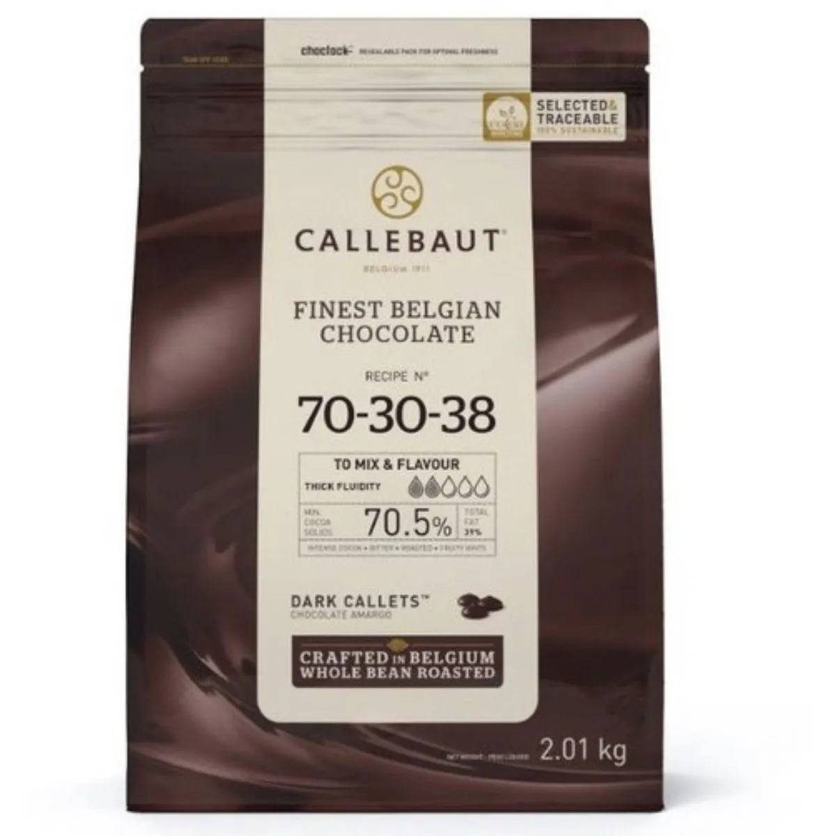 CHOCOLATE AMARGO MOEDAS 70,5% CALLEB 2,01 KG