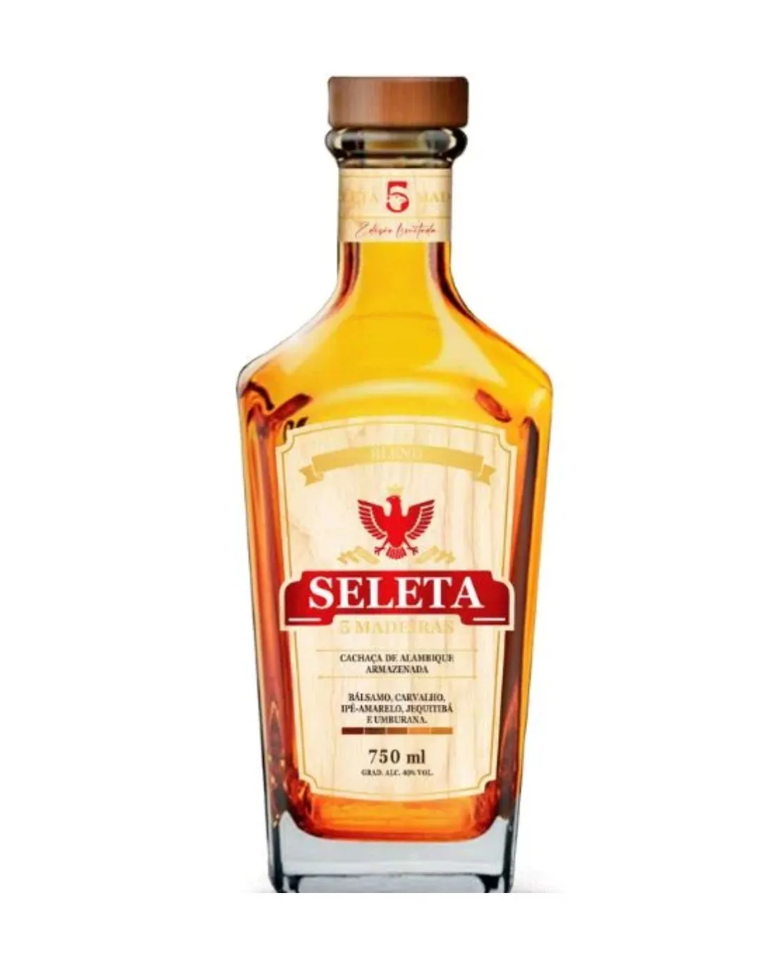CACHACA SELETA 5 MADEIRAS 750ML