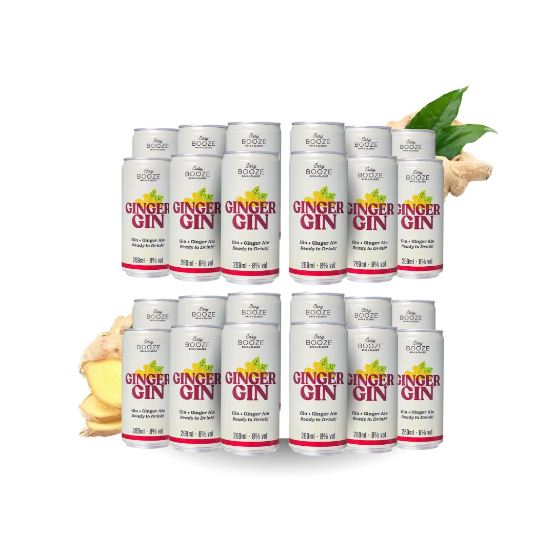 PREP GIN EASY BOOZE GINGER 269ML C/24
