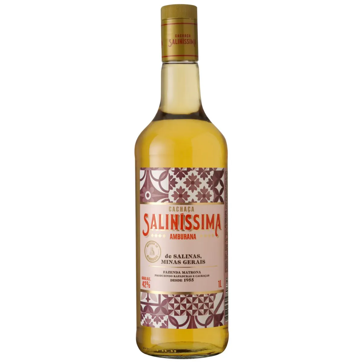 CACHACA SALINISSIMA AMBURANA 1 L
