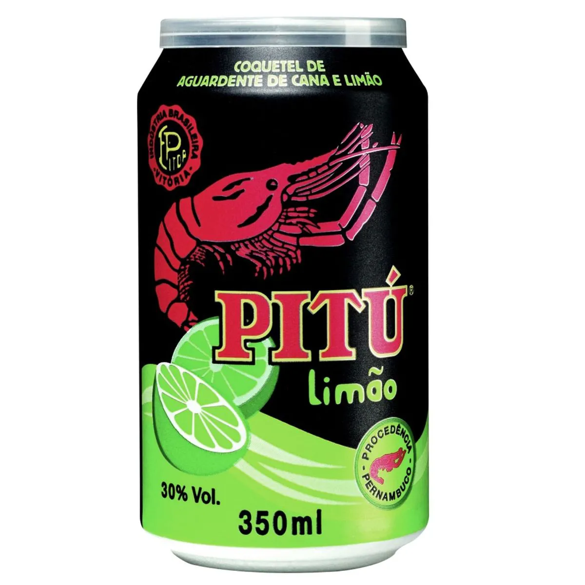 CACHACA PITU LIMAO 12 X 350ML