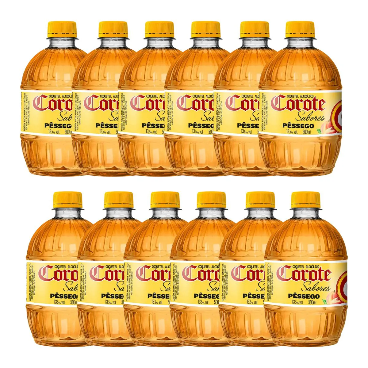 COQUETEL COROTE PESSEGO 12 X 500ML PET