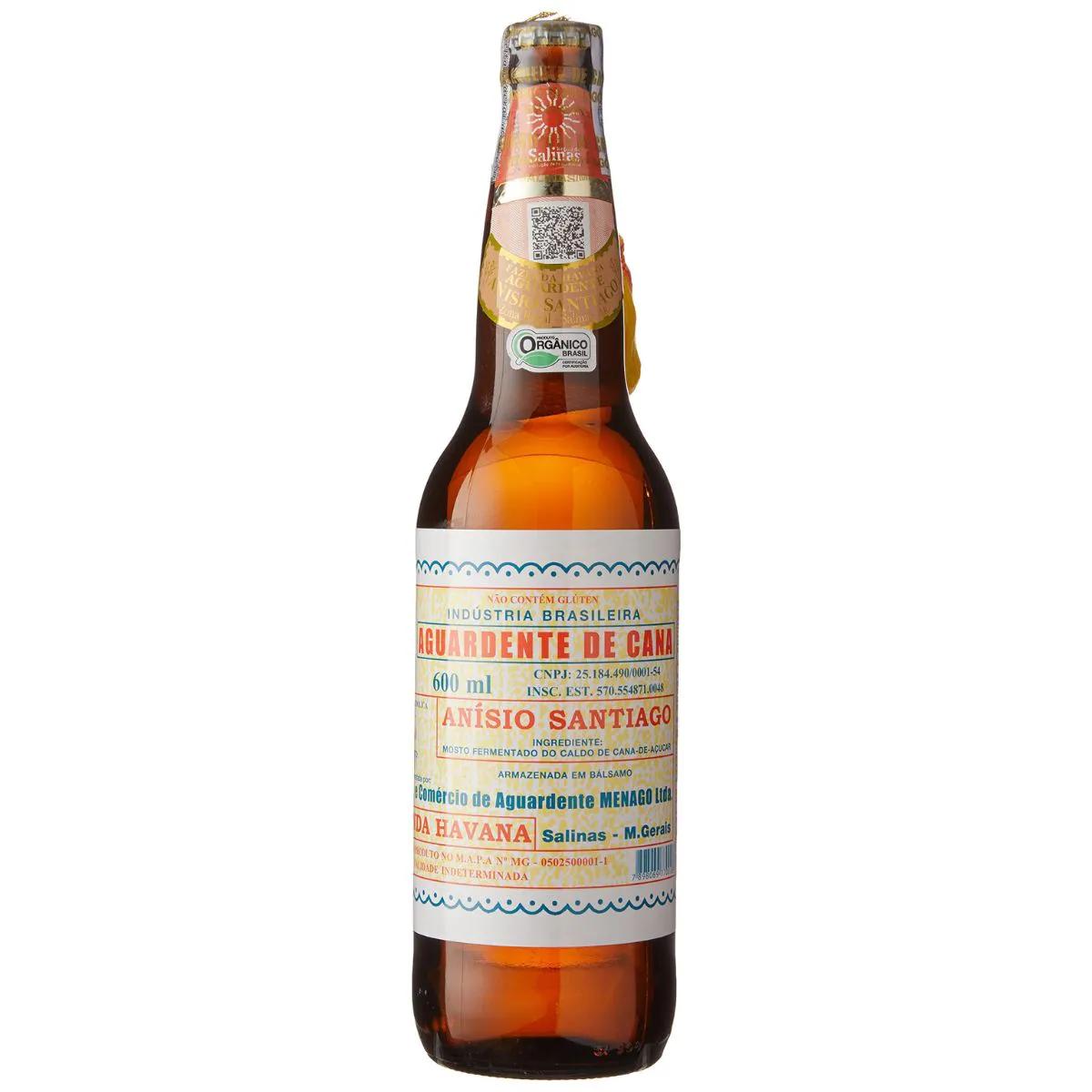 CACHACA ANISIO SANTIAGO 600ML