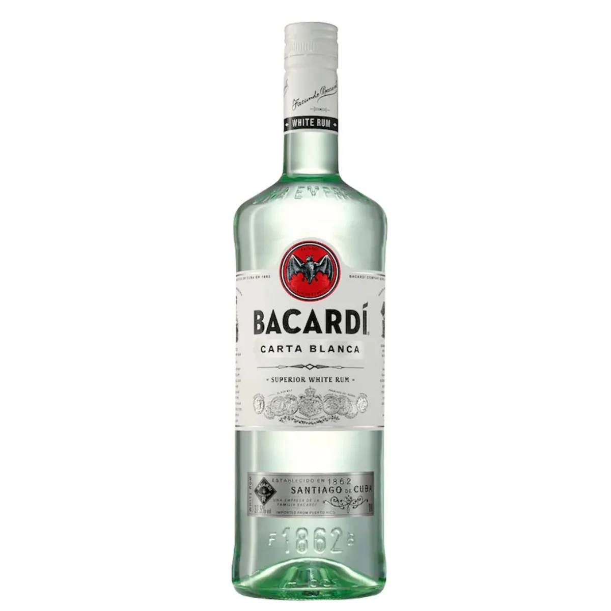 RUM BACARDI CARTA BLANCA 980ML