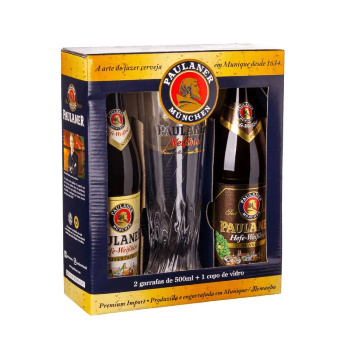 KIT CERVEJA PAULANER KIT 2 GFS C/ COPO