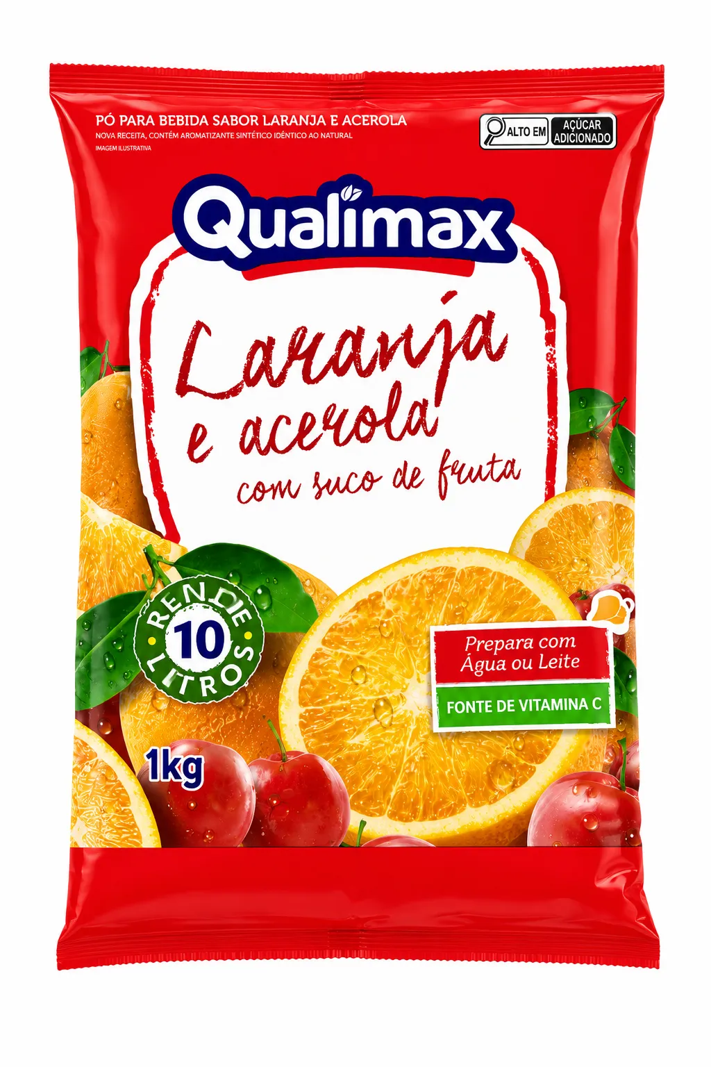 REFRESCO QUALIMAX ACEROLA COM LARANJA 1 KG