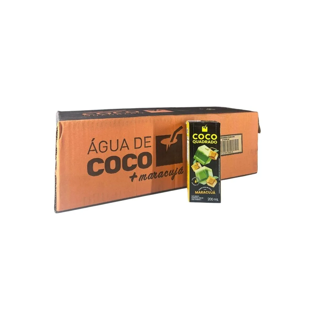 AGUA DE COCO MARACUJA QUADRADO 27 X 200ML
