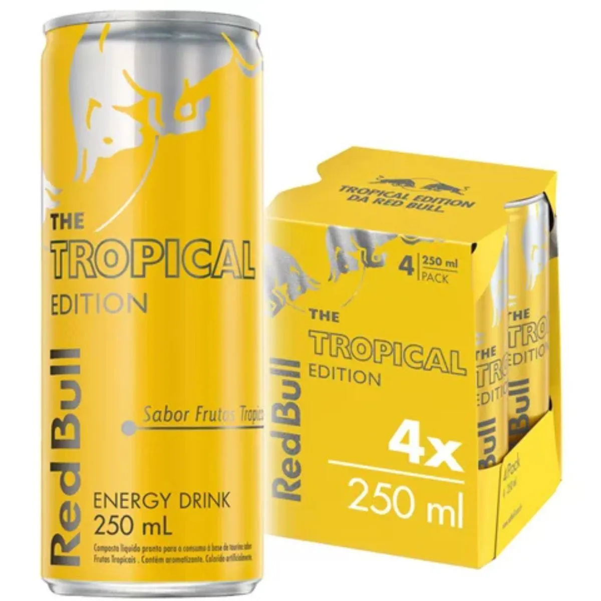 ENERGETICO RED BULL TROPICAL PACK 4 X 250ML